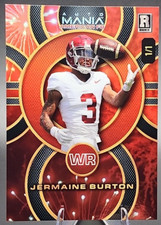 Jermaine Burton 1/1 2024 Wild Card Auto Mania Rookie RC Red Foil Bengals Alabama