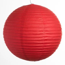 (Set of 3) Indoor / Outdoor Party Wedding Decorative Round Red Paper Lantern