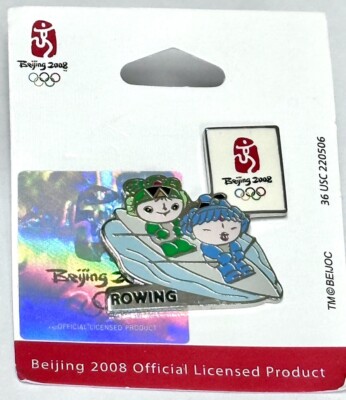 2008 Olympic Pin  Rowing Mascot Pin Beijing