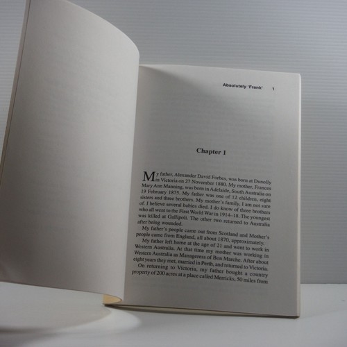 Absolutely Frank autobiography Paperback by Frances I. A. Queale VGC True book - Picture 5 of 11