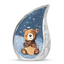 Bear Urn - Tear Drop Urns For Ashes - Cremation Urns For Burial