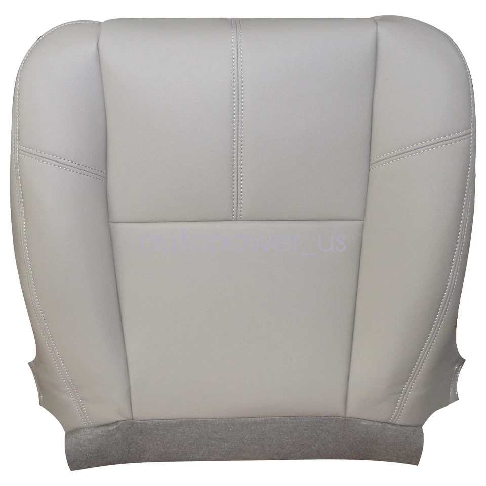 Cubierta de asiento de cuero gris para conductor y pasajero Chevy Suburban 2007-2014 Foto 3 de 4