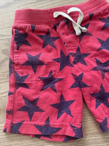 Pantalones cortos deportivos GAP Star rojo azul para niños pequeños - talla 3 - Imagen 2 de 5