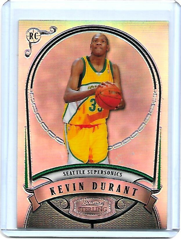 2007-08 Kevin Durant Bowman Sterling #KD Refractor rc 4/399 raw mint
