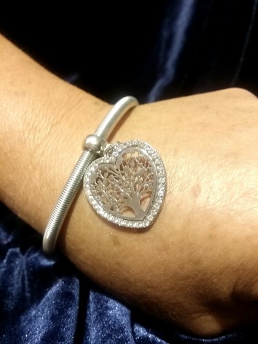 BRACCIALE DONNA SWAROVSKI Albero della VITA Cristalli Ragazza Argento Diamanti - Foto 4 di 8