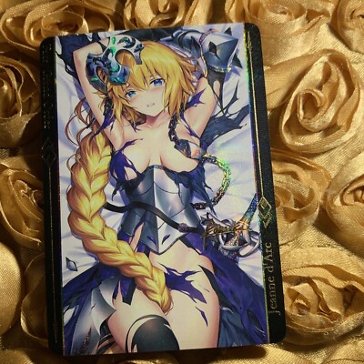 JEANNE D ARC FATE / GRAND ORDER FGO Goddess Anime Waifu Holo Girl Card
