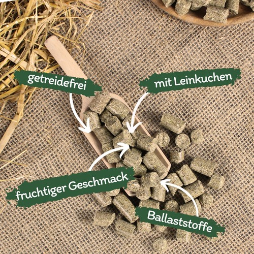 5 kg Leinkuchen Leckerli getreidefrei Pferdefutter Belohnung Pferde Lyra Horse® - Bild 2 von 7