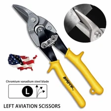 Aviation Tin Snip Left Cut Sheet Metal Cutting Cutter Shear Hand Tool Yellow
