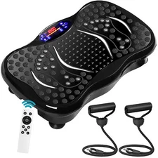 Vibration Plate Exercise Machine w/ Remote Control Workout Mini Vibration Plate