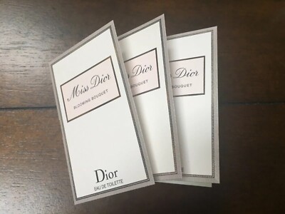 3 X Dior MISS DIOR BLOOMING BOUQUET Eau De Toilette Spray 0.03 oz Sample Mini  
