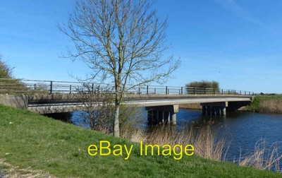 Photo 6x4 Peter's Drove Bridge crossing the Middle Level Main Drain Lords c2017