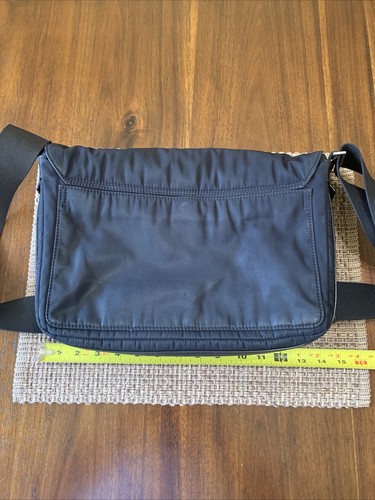 JACK SPADE Black Canvas Crossbody Messenger Bag Flap Closure Carry-On - 第 10/12 張圖片