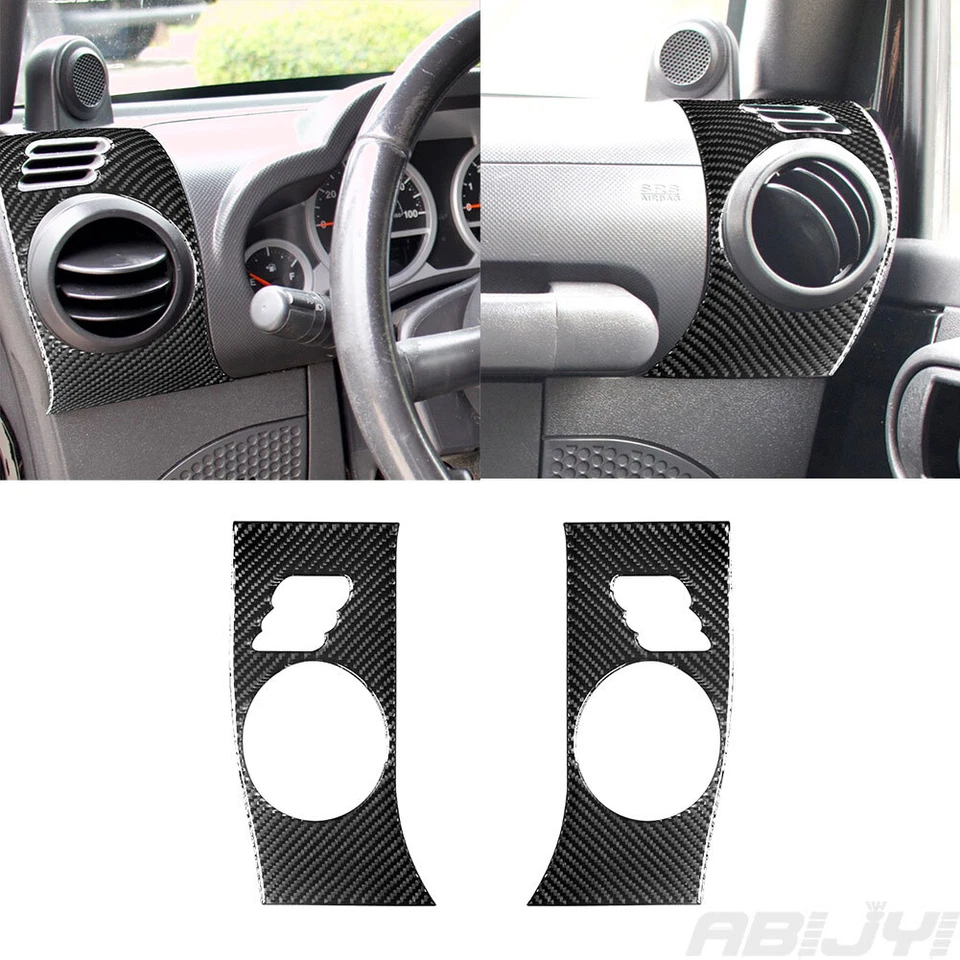 69Pcs For Jeep Wrangler 2007-10 Carbon Fiber Full Whole Interior Kit Cover Trim - Image 4 of 4