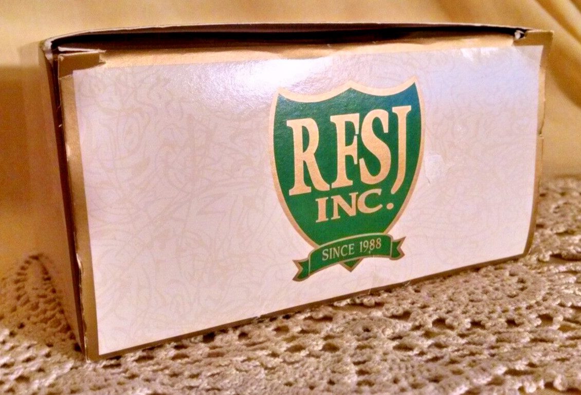 BRIDGEWATER COLLEGE ORNAMENT SET 2 GOLD EAGLES MASCOT WHITE BC SILVER RFSJ BALL.