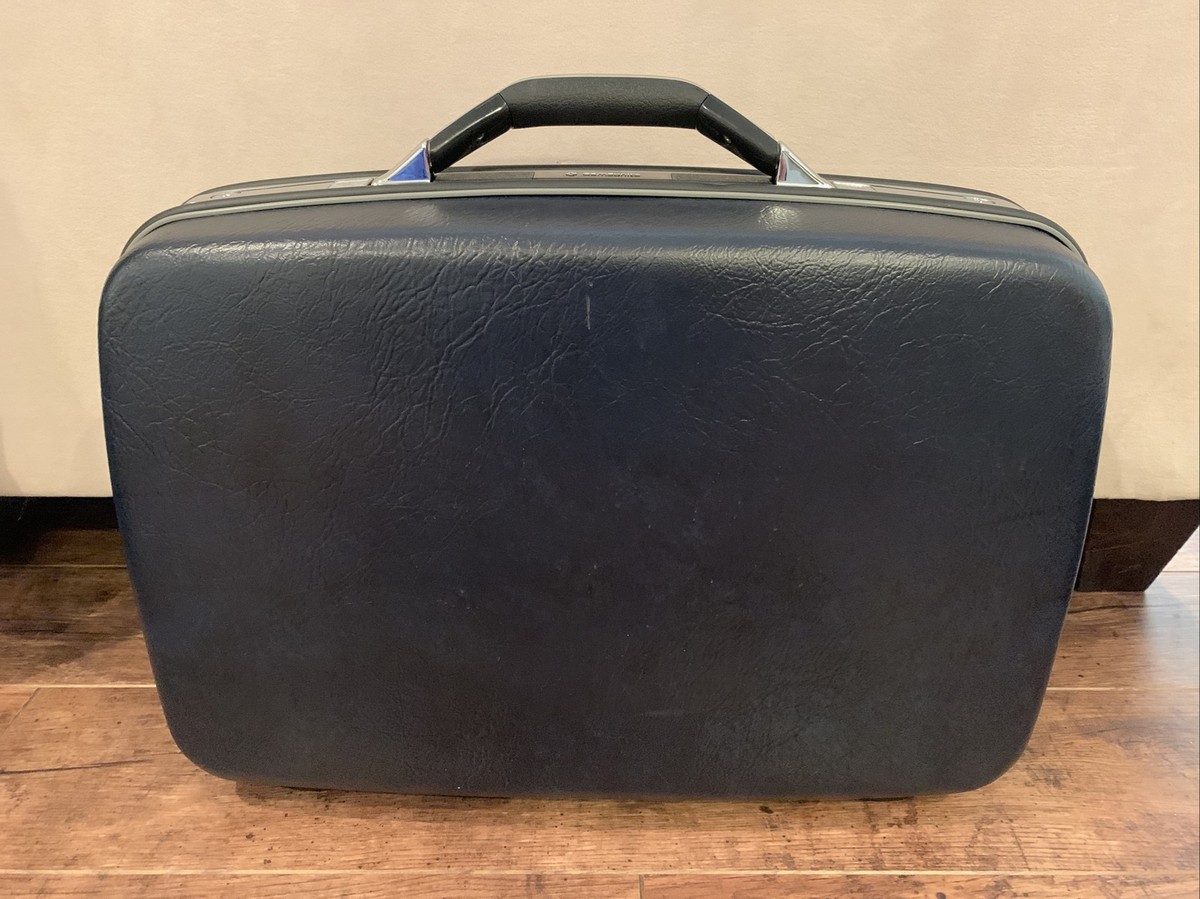 Vintage Samsonite Silhouette Dark Blue Luggage Suitcase | eBay
