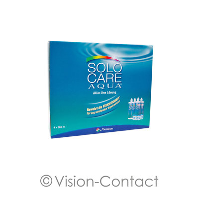 Menicon - SoloCare Aqua - 4x 360ml / 4x Behälter