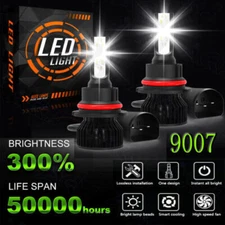 For 99-04 Ford Mustang 6000K LED Headlight Bulbs High Low Beam Combo Kit