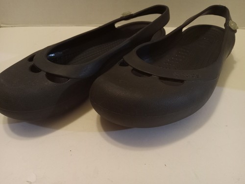 Womens Black Crocs Kadee US Size 9W Ballet Flats - Picture 16 of 16