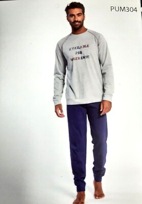 Pigiama Tuta Da Casa Cotone Pigiama Tuta Casa Uomo M/Lunga 100