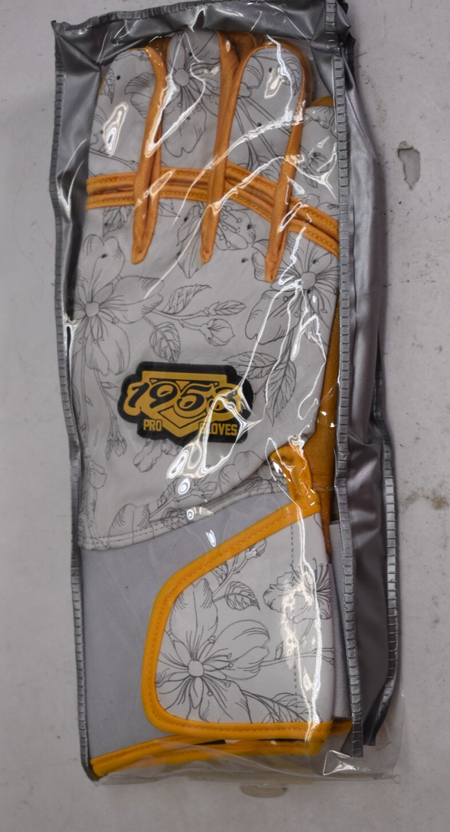 1953 Pro Gloves Japanese Baseball Batting Gloves Yellow