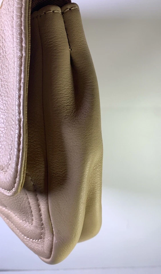 Episode Bolso de Mano Cuero Beige Cartera Cadena Mango Cierre Cierre Foto 4 de 4