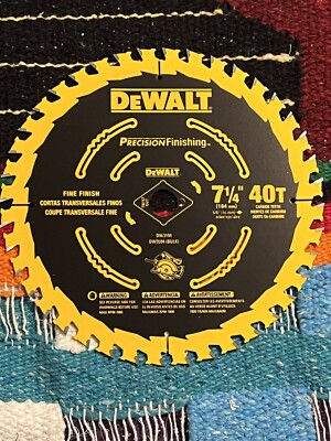 3 Pack DEWALT Carbide  Saw Blade 7 1/4 Inch 40T Cross Cutting/ 3 Pack