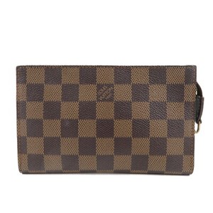 Louis Vuitton Damier Ebene Attached Pouch for Marais Bag Brown Auth Used