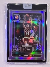 2022-23 Panini One and One Pete Maravich #178 Purple Base Encased #’d  17/25 SSP