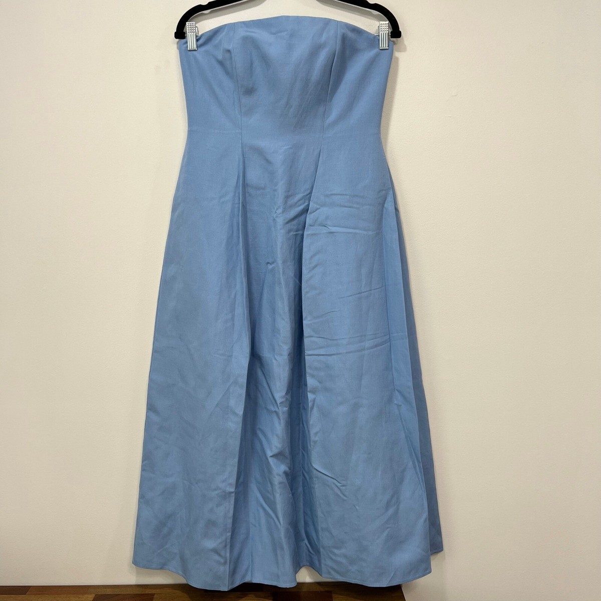 Lafayette 148 Womens Blue Strapless Dress 4 A Line Midi Silk Linen Event Pleated | eBay Lafayette 148 Womens Blue Strapless Dress 4 A Line Midi Silk Linen Event Pleated | eBay