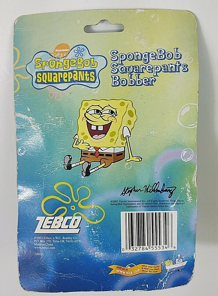 NICKELODEON Bob Esponja PANTALONES CUADRADOS Bobber de Pesca por Zebco 2003 k1 Foto 3 de 3