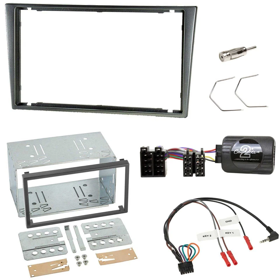 JVC USB Bluetooth Lenkrad DAB 2DIN Autoradio für Opel Corsa C 2000-2004 aluminiu - Bild 3 von 4