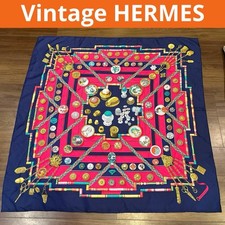 Rare Vintage HERMES Vintage Hermes Carr 90 Scarf