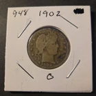 1902-O Barber Quarter In Good Condition