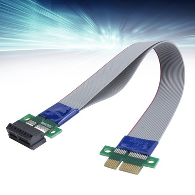 PCIE Extension Cable 1X Riser Card Extender DoubleSpeed MaletoFemale Adapter CB