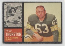 1962 Topps Fuzzy Thurston (Fred on Card) #69 Rookie RC wy5. rookie card picture