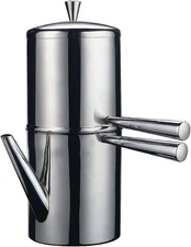 Ilsa Stainless Steel Neapolitan Drip Coffee Maker with Spout, 3 Cup