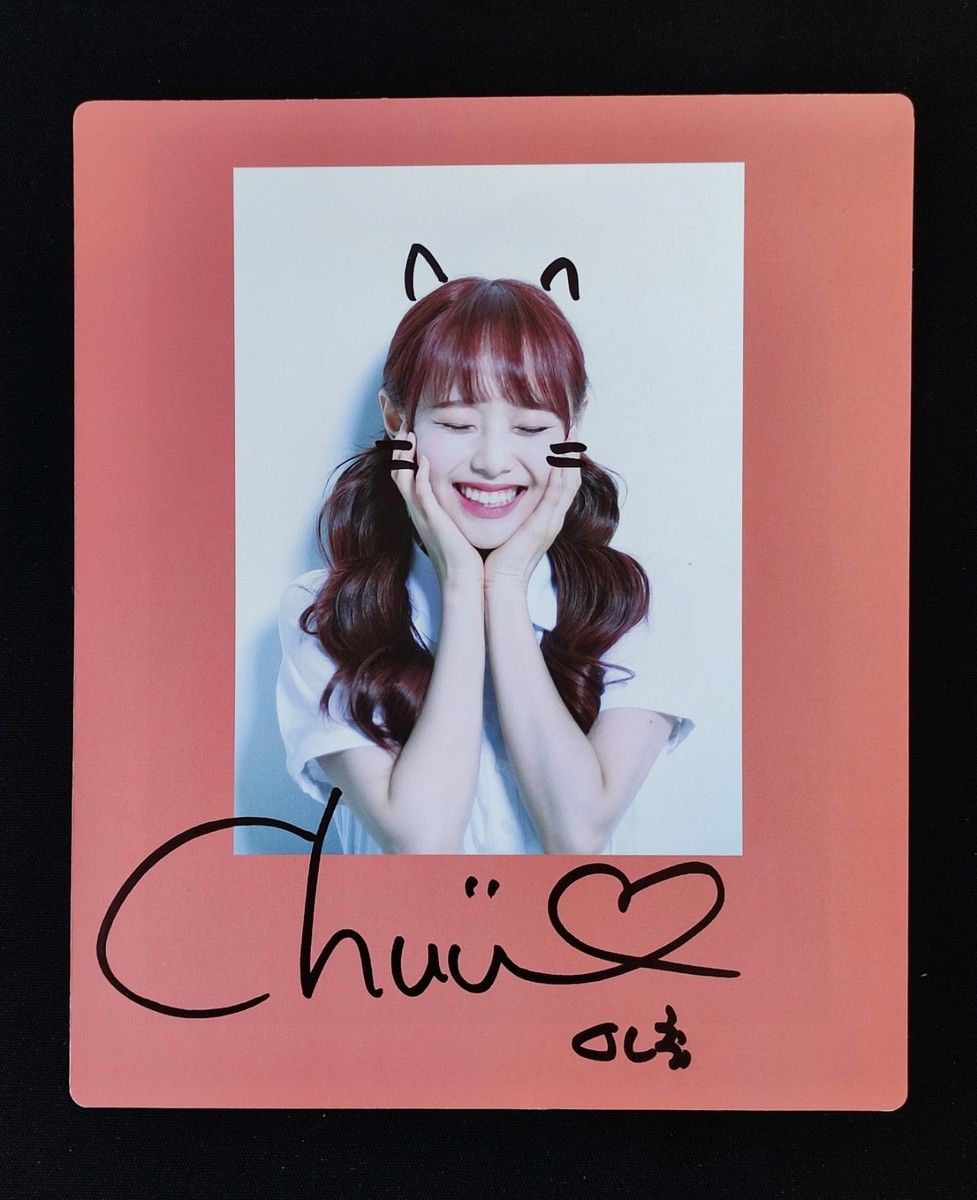 LOONA CHUU Real Hand Signed Autograph (fan sign event) kpop | eBay