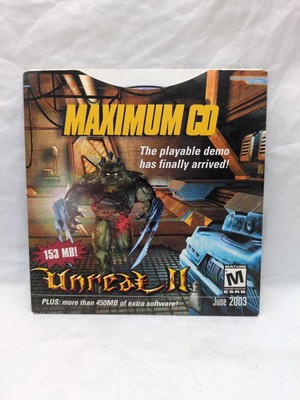 Maximum PC Demo Disc CD Unreal II June 2003 