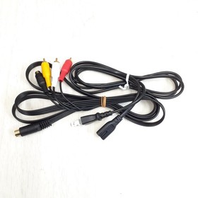 Sega Saturn Japanese Gray Console with 2 controllers, 6 games & cables NTSC-J