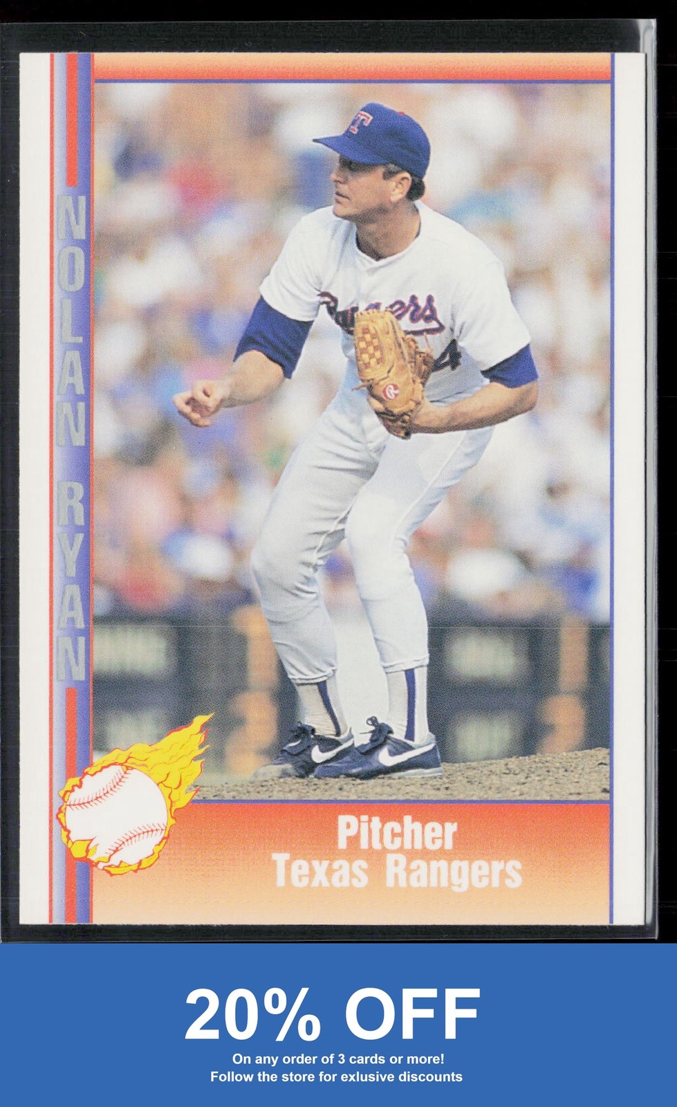 Nolan Ryan 1991 Pacific Nolan Ryan Texas Express I #75 Texas Rangers