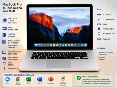 Apple MacBook Pro 15'' Retina (Mid-2014)   Core i7 | 16GB RAM | 250GB SSD
