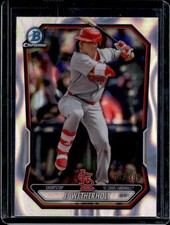 2026 Bowman JJ Wetherholt Chrome Prospects Lava Refractor #/399 Cardinals