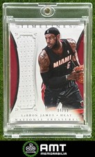 LeBron James 2013-14 Panini National Treasures 84/99 Timelines Jersey Heat #11