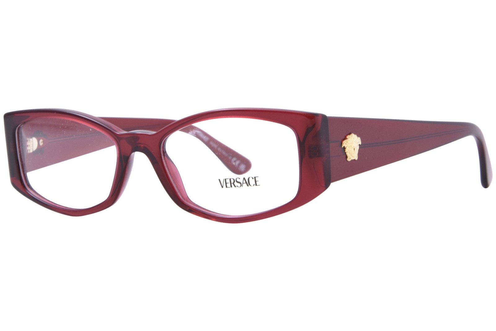 Versace VE3343 5430 Eyeglasses Frame Women's Bordeaux Full Rim Oval Shape 52mm