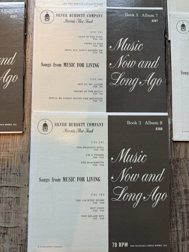MUSIC For Living Book 3 Lot SILVER BURDETT COMPANY 78 RPM Records That Teach - Picture 2 of 4