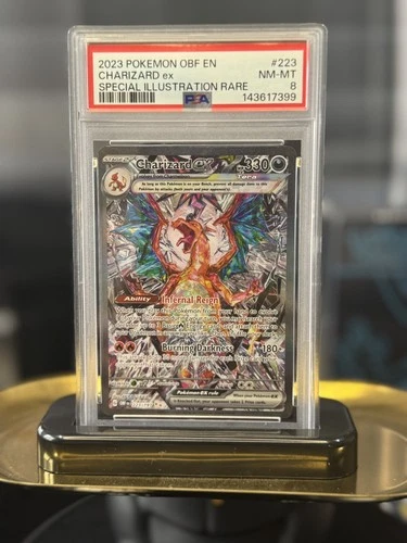 2023 Charizard EX 223 Obsidian Flames Special Illustration Rare Pokémon PSA 8