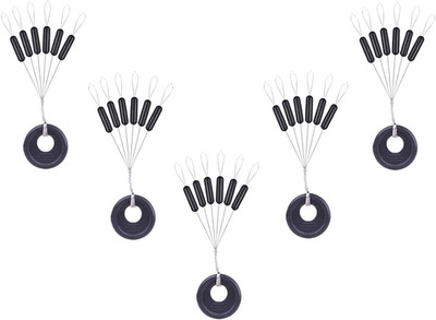 300/600 Stück Gummi Angeln Bobber Stopper,6 in 1 Float Sinker Stopps,3 Größen Sc