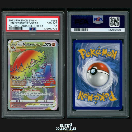 Hisuian Decidueye VSTAR 195/189  - PSA 10 (Astral Radiance)