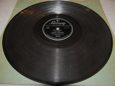 OSCAR PETERSON Rare 78 RPM GET HAPPY/ JUMPIN' WITH SYMPHONY SID Mercury 8933 VG+