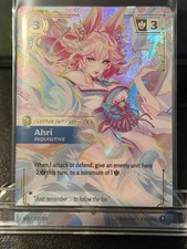 Riftbound: Spiritforged #227/221 Ahri Inquisitive Overnumbered Foil — live eBay listing